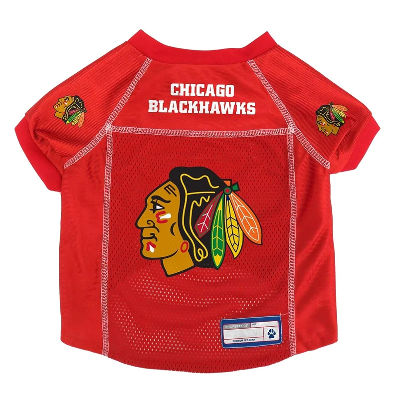 Basic Pet Jersey X-Large Chicago Blackhawk Jersey Sports Jerseys